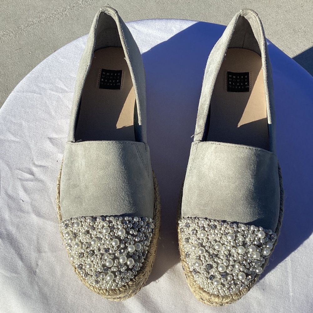 NWOT White House Black Market suede espadrille